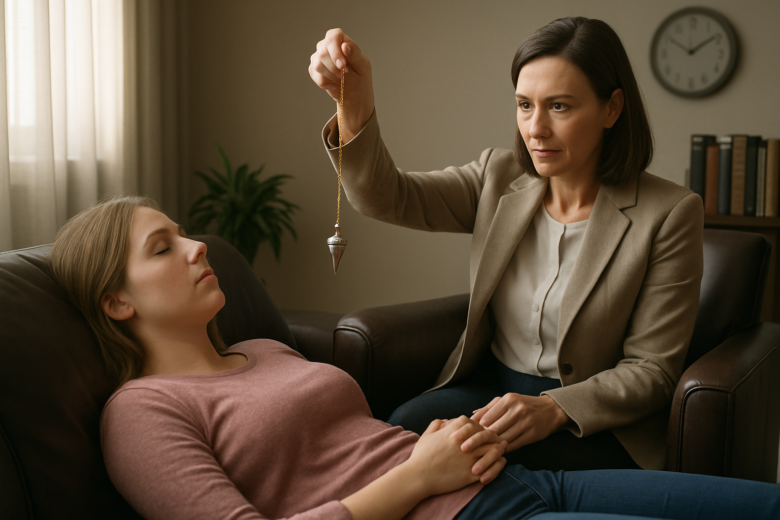 Terapeut vodi sesiju hipnoterapije sa pacijentom Hipnoterapija – sesija hipnoze sa iskusnim terapeutom